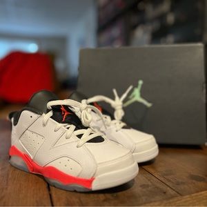 Air Jordan 6 Retro Low 1y (ps) Nike VI infrared 768882-123 new in box